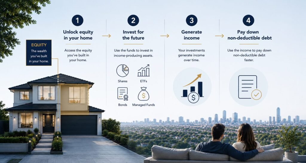 Debt recycling strategy for Melbourne professionals building wealth through their home loan with Willow and Reed Private Wealth