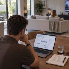 Professional reviewing an investment portfolio statement affected by the CGT reform