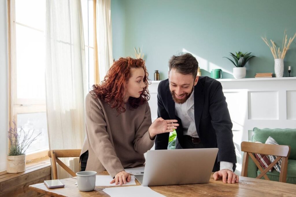 Melbourne property investor reviewing portfolio structure and loan documents with an adviser